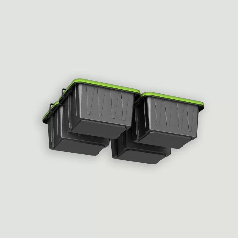 ToteLoft - 4 Bin - Ceiling Tote Storage | Up to 200 lbs