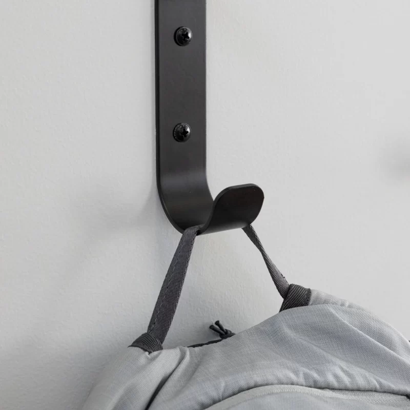 Crozet Multipurpose Wall Hooks | 4-Pack | Black