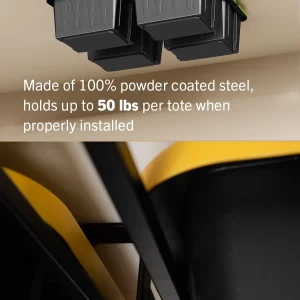 ToteLoft - 4 Bin - Ceiling Tote Storage | Up to 200 lbs