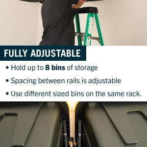 ToteLoft - 4 Bin - Ceiling Tote Storage | Up to 200 lbs