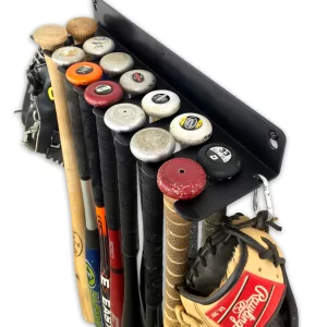 Dugout Heavy-Duty Baseball Rack | Holds 14 Bats
